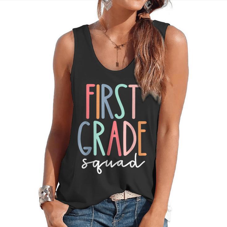 First Grade Squad 1st Grade Teacher Crew Back To School Team Flowy Tank