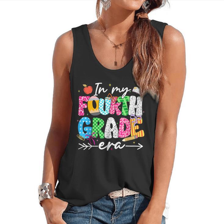 In My Fourth Grade Era 4th Grade Girl Teacher Back To School Flowy Tank