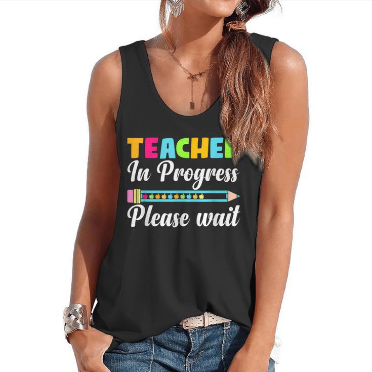 Future Teacher Cool Teacher In Progress Please Wait Flowy Tank