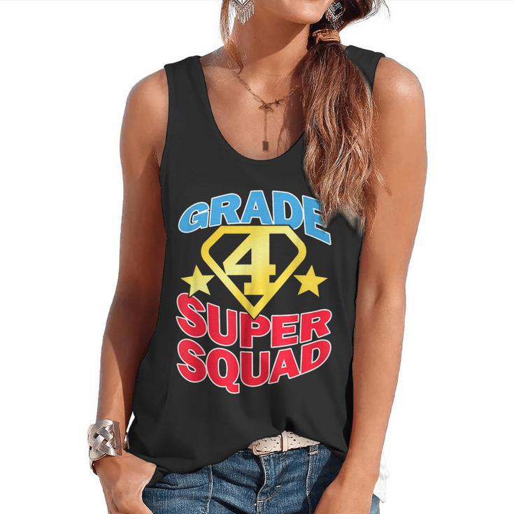 Grade 4 Super Squad Superhero Teacher Team Flowy Tank