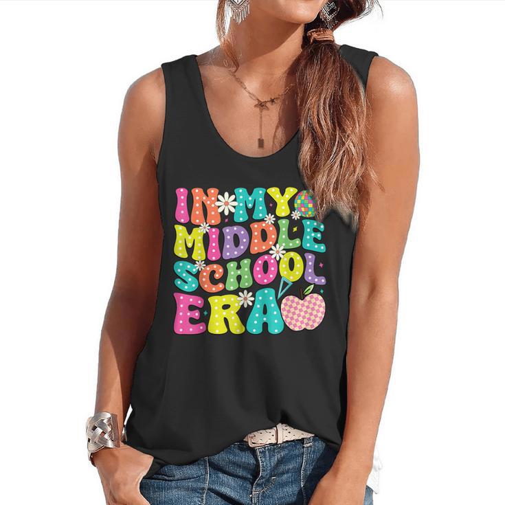 Groovy In My Middle School Era Back To School Teacher Flowy Tank