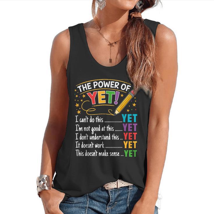 Growth Mindset Teacher Power Of Yet Inspirational Flowy Tank