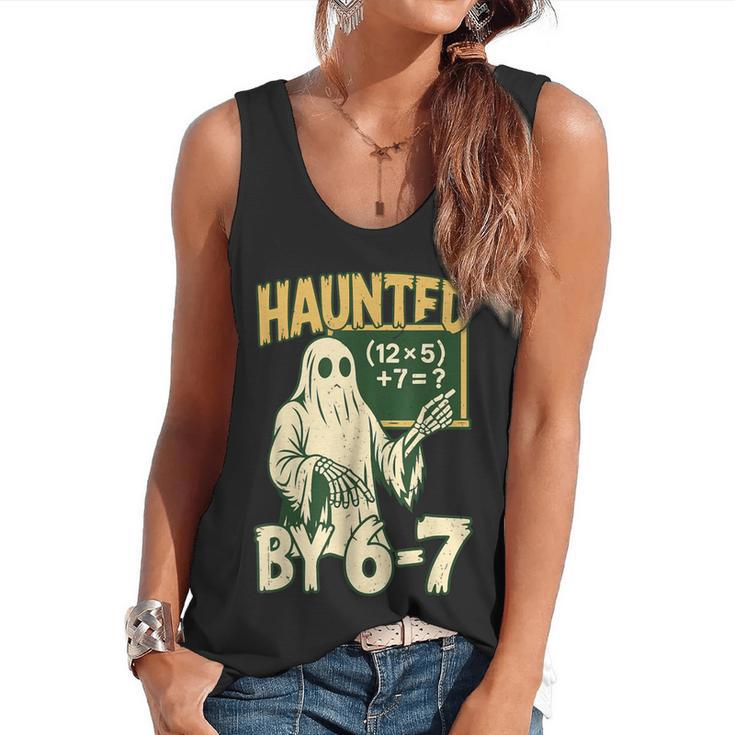 Halloween Costume Haunted By 67 Ghost Math Teacher Professor Flowy Tank