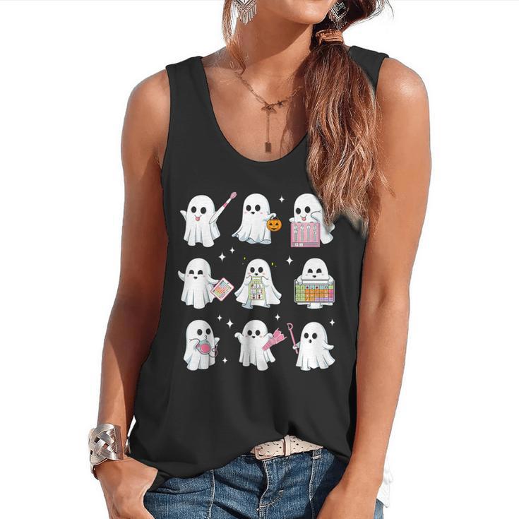 Halloween Ghost Speech Therapy SLP Fall Teacher Tee Flowy Tank