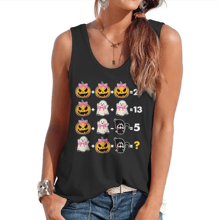 Halloween Math Teacher Men Women Order Of Operations Flowy Tank