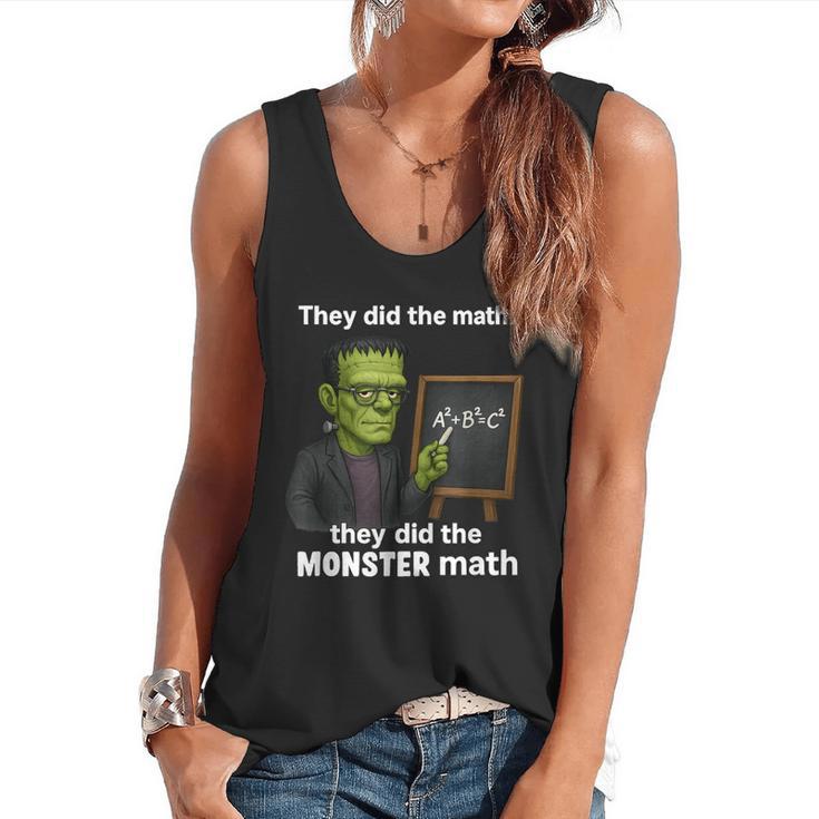 Halloween Monster Math Pun Teacher Humor Flowy Tank