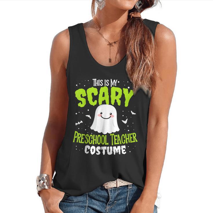Halloween This Is My Scary Preschool Teacher Custome For Men Women Kids Flowy Tank
