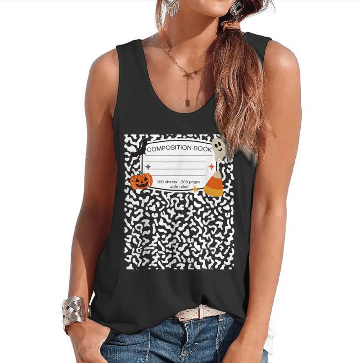 Halloween Teacher Composition Book Notebook Matching Group Flowy Tank