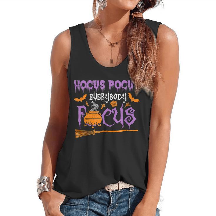 Halloween Teacher Or Student Hocus Pocus Everybody Focus For Men Women Kids Flowy Tank