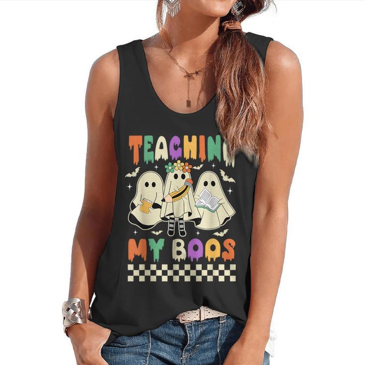 Halloween Teaching My Boos Cute Ghost Teacher Life Costume Flowy Tank