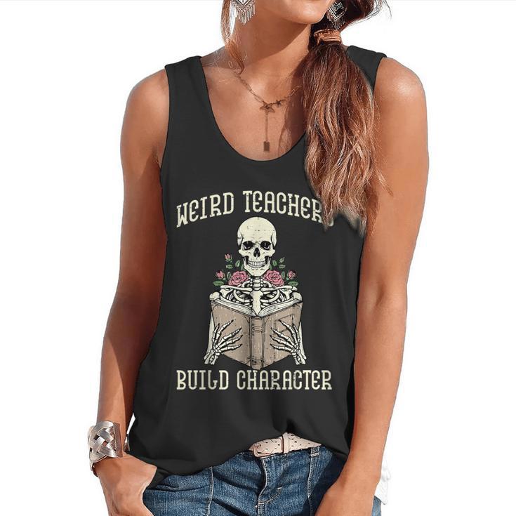 Halloween Weird Teachers Build Character Costume Men Women Flowy Tank