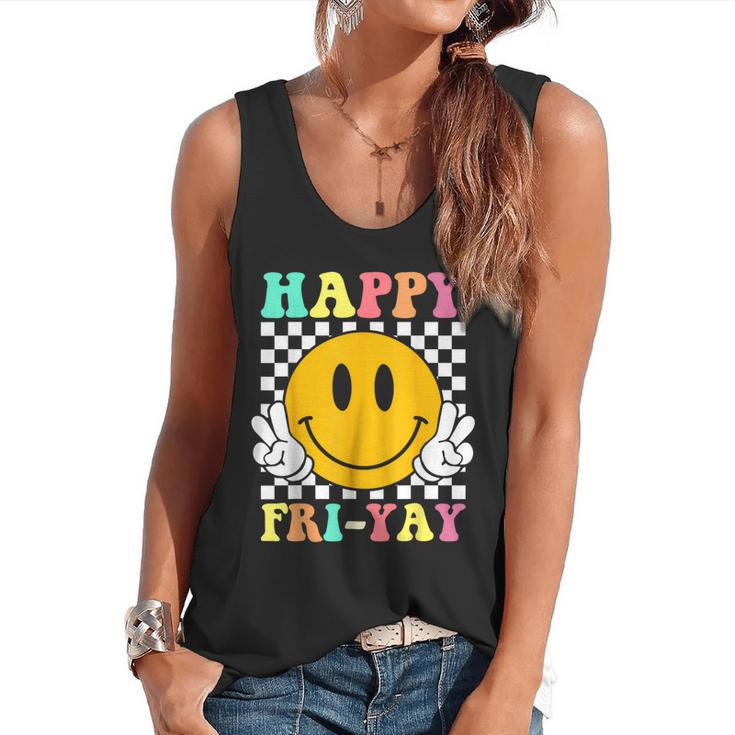 Happy Fri-Yay Teacher Friday Weekend School Flowy Tank