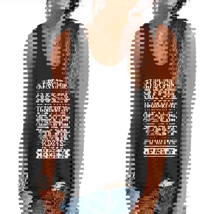 Health Teacher Tshirt  Appreciation For Men Women Flowy Tank