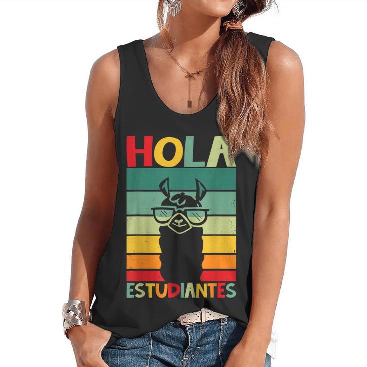 Hola Estudiantes Spanish Teacher Back To School 2025 Flowy Tank