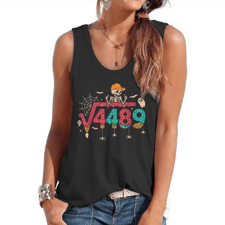 HUGvyn Square Root 4489 Math Teacher 67 Meme Halloween Flowy Tank