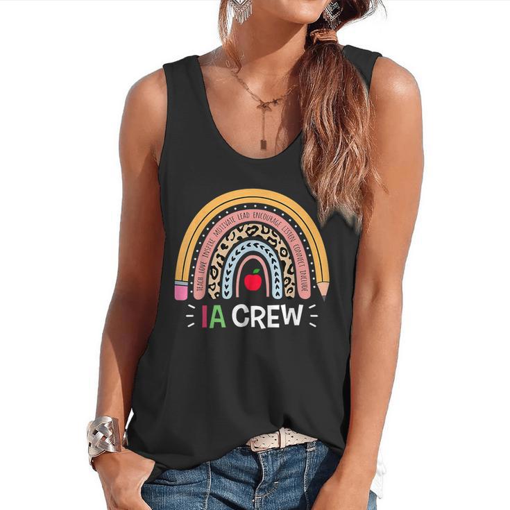 IA Crew Instructional Assistant Rainbow Teachers Aide Flowy Tank