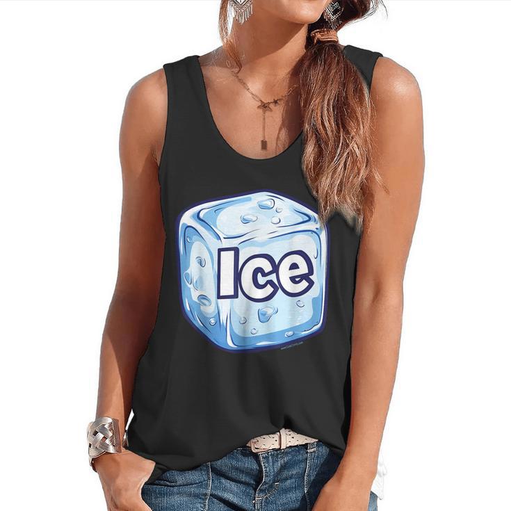 Ice Halloween Pun Costume Easy Lazy Team Group Teacher Flowy Tank