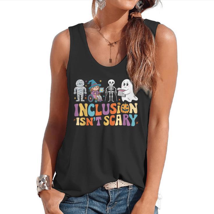 Inclusion Isn't Scary SLP Halloween Sped Teacher Flowy Tank