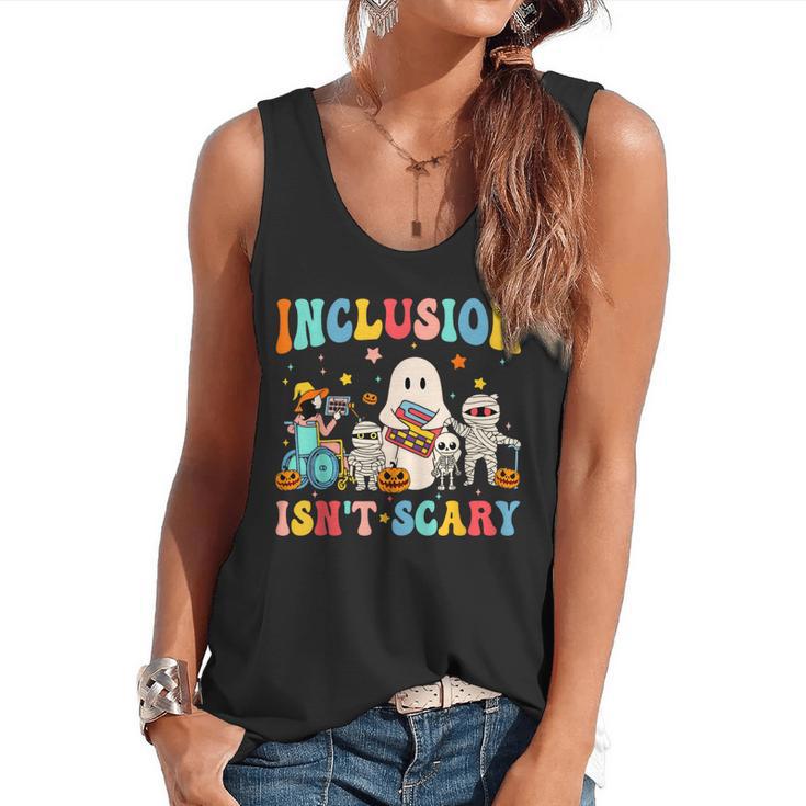 Inclusion Isn't Scary SLP Halloween Sped Teacher Therapy Flowy Tank
