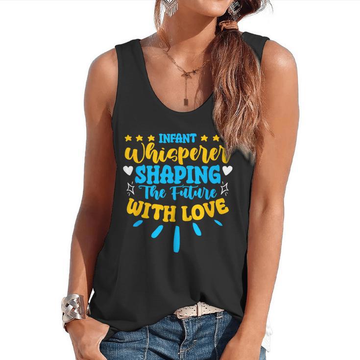 Infant Whisperer Daycare School Childcare Infant Teacher Flowy Tank