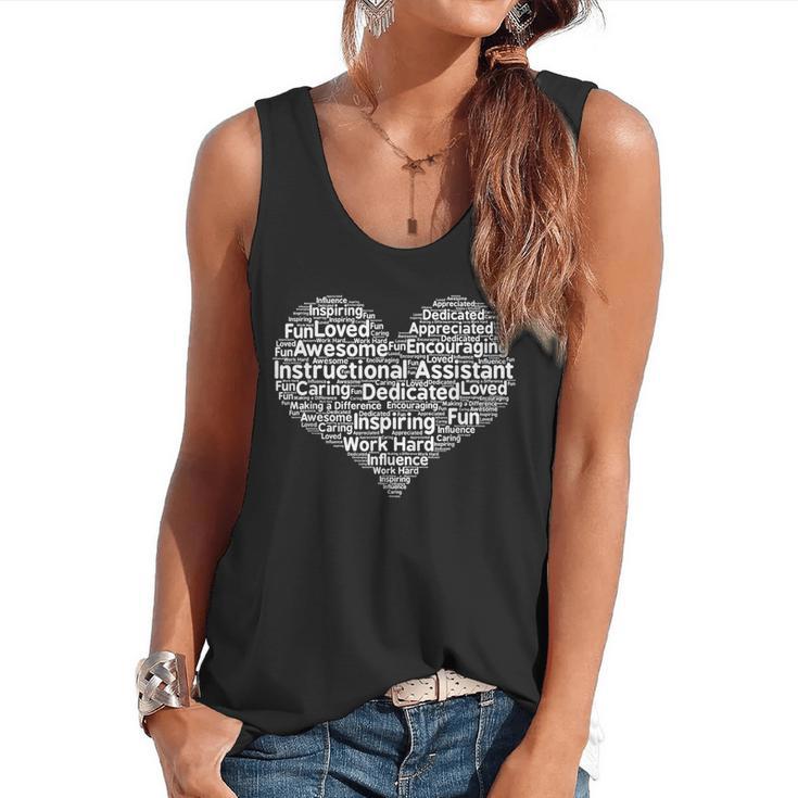 Instructional Assistant Teacher Appreciation T Shirt Flowy Tank