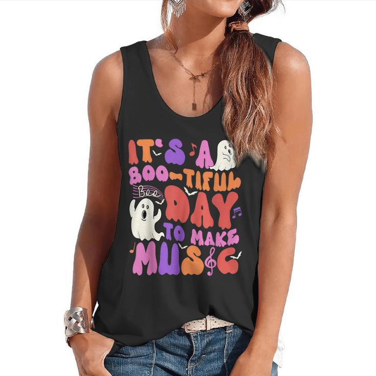 It's a Bootiful Day To Make Music Halloween Music Teacher Flowy Tank