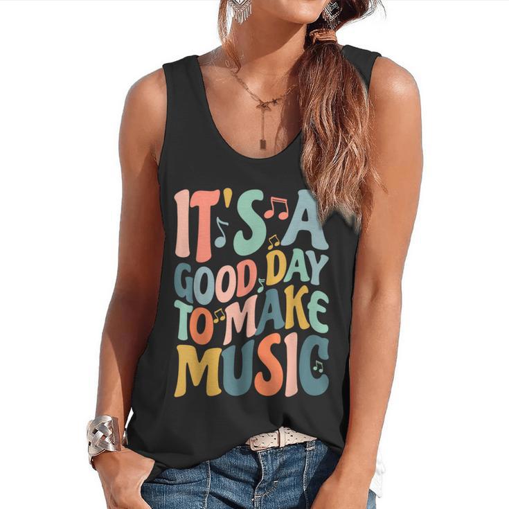 It's A Good Day To Make Music Musician Band Music Teacher Flowy Tank