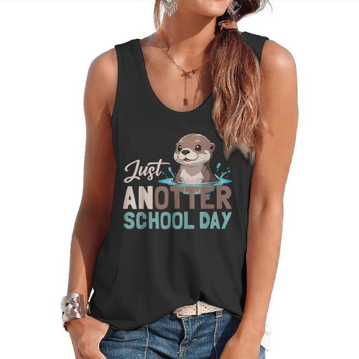 Just Anotter School Day Cute Otter Lover Teacher Student Flowy Tank