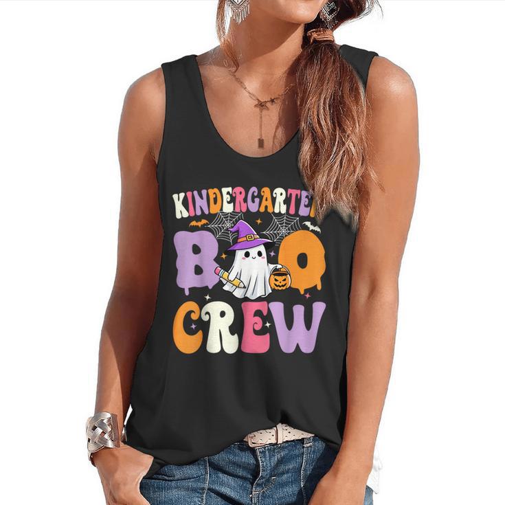 Kindergarten Boo Crew Spooky Kindergarten Halloween Teacher Flowy Tank