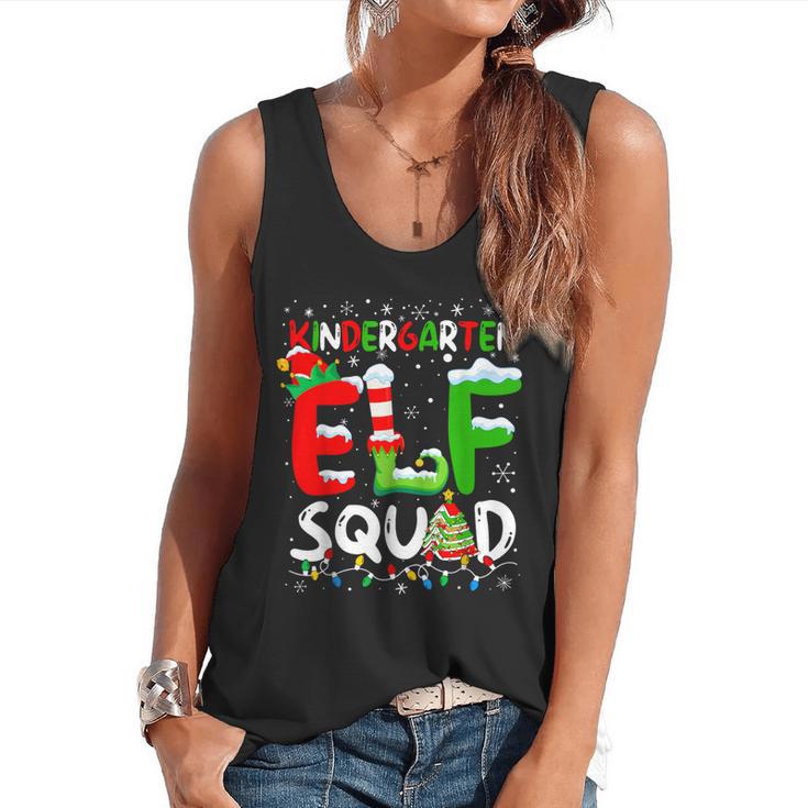 Kindergarten ELF Squad Christmas ELF Student Teacher Men Women Kids Flowy Tank