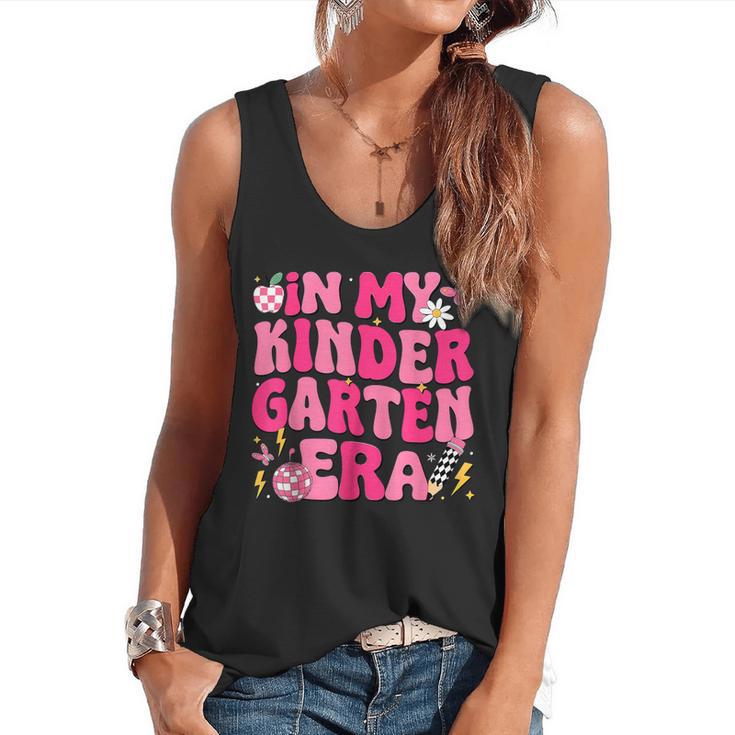 In My Kindergarten Era Girl Back To School Kinder Teacher Flowy Tank
