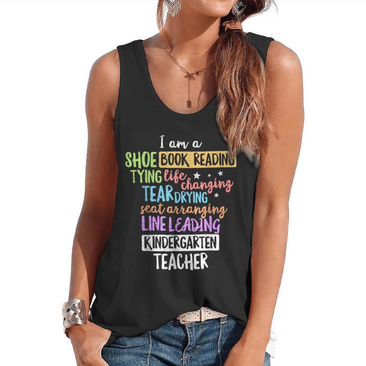 I Am A Kindergarten Teacher Shirt Creative Flowy Tank