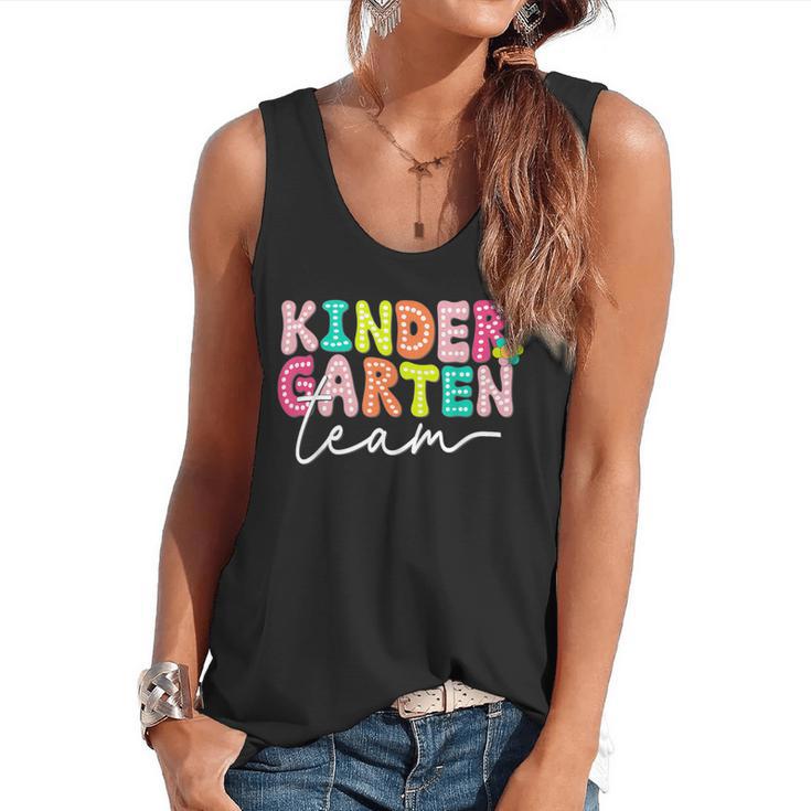 Kindergarten Team Teacher Back To School Kindergarten Squad Flowy Tank