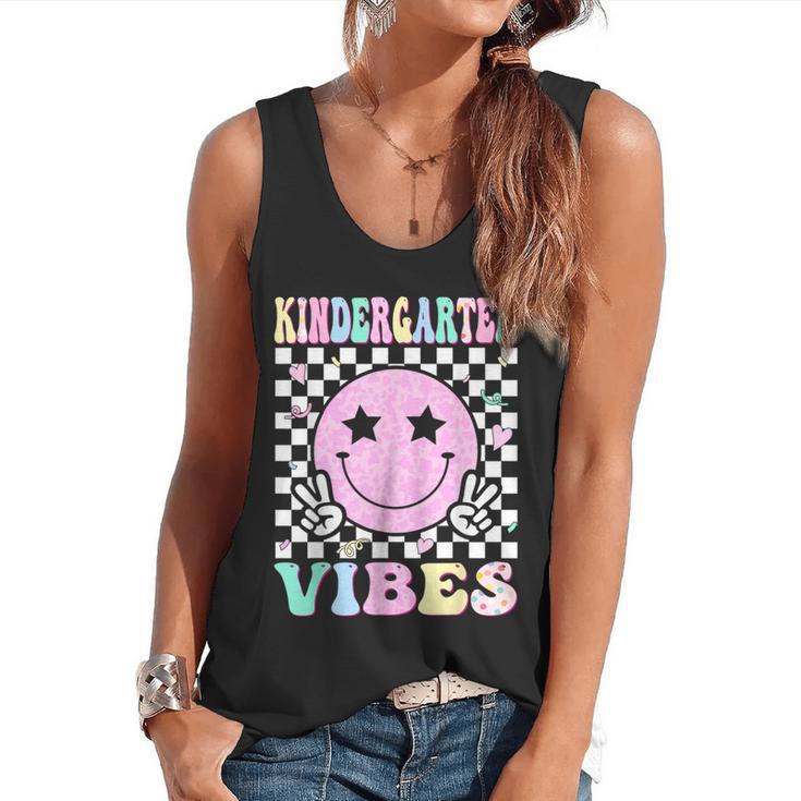 Kindergarten Vibes First Day Of School Kindergarten Teacher Flowy Tank
