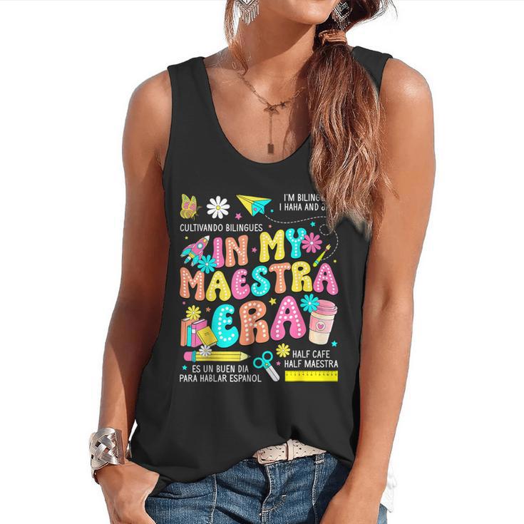 In My Maestra Era Spanish Bilingual Teacher Back To School Flowy Tank