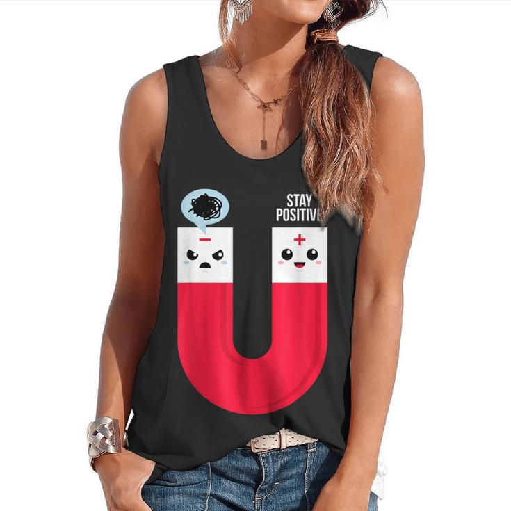 Magnet Science Pun T-Shirt For Geeks Science Teachers Flowy Tank
