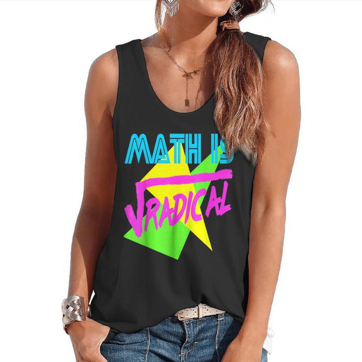 Math Is Radical Retro 80s Vintage Algebra Teacher Flowy Tank