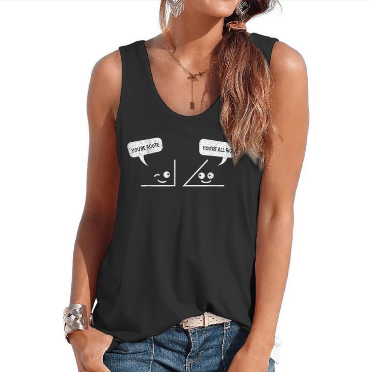 Math Saying You Are Acute Algebra Maths Teacher For Men Women Flowy Tank