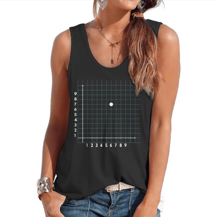 Math Teacher 67 Cartesian Grid Point Humor Flowy Tank