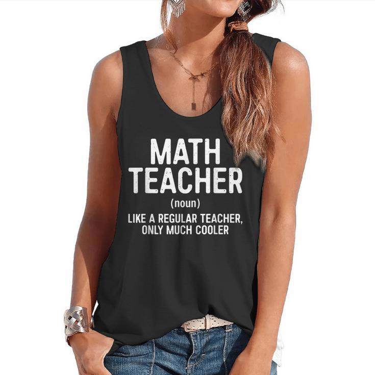 Math Teacher Definition Shirt Men Women Teacher Flowy Tank