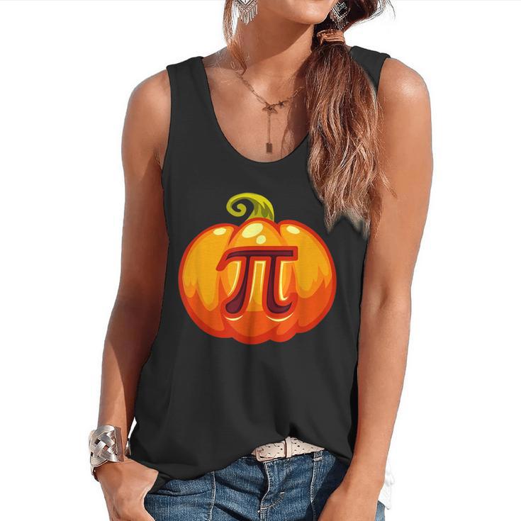 Math Teacher Halloween Costume Pumpkin Pi Pun Pie Men Flowy Tank