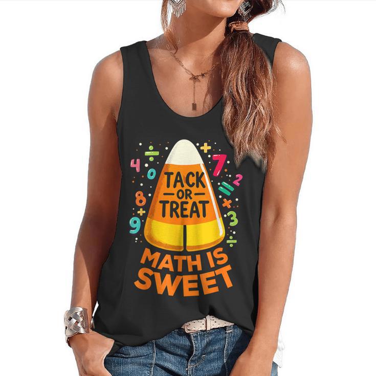 Math Teacher Halloween Costume Trick Or Treat Math Sweet Flowy Tank