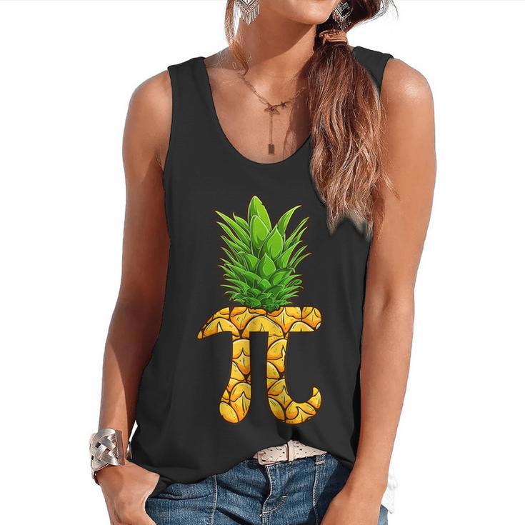 Math Teacher Hawaiian Shirts Pineapple Pi Day Symbol Flowy Tank