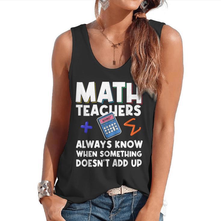 Mathematics Teachers Math Teacher For Men Women Flowy Tank