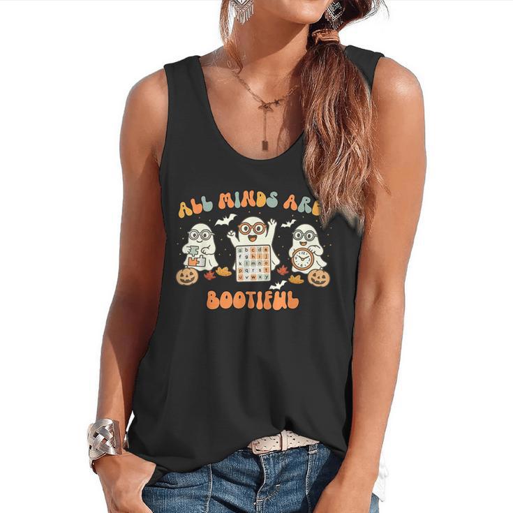 All Minds Are Bootiful Special Education Teacher Halloween Flowy Tank