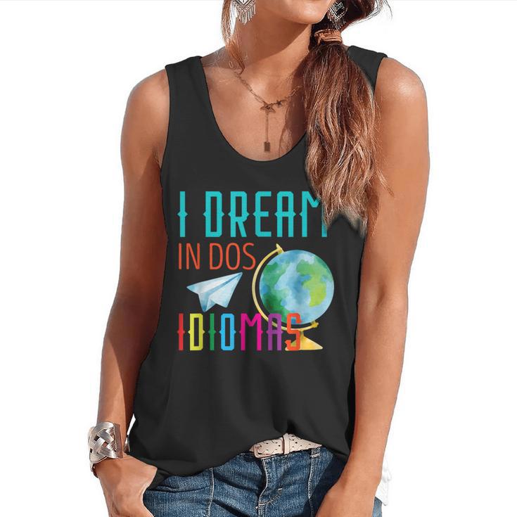 Multilingual Teacher In Dos Idiomas Linguist Language Flowy Tank