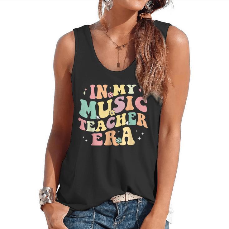 In My Music Teacher Era Retro Back To School Musician Band Men Women Flowy Tank