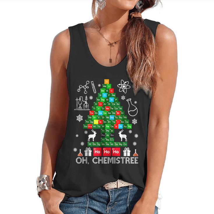 Oh Chemistree Scientist Chemical Christmas Xmas Teacher Flowy Tank