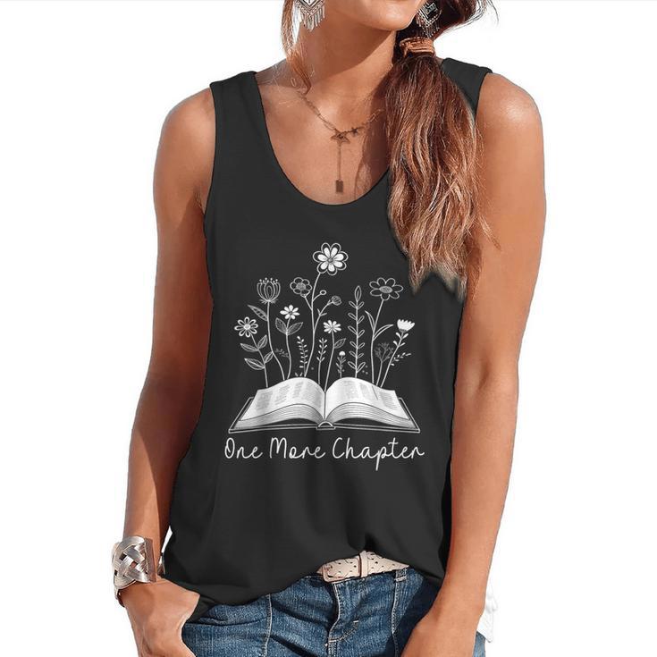 One-More Chapter Wildflower Reading Teacher Library Bookish Flowy Tank
