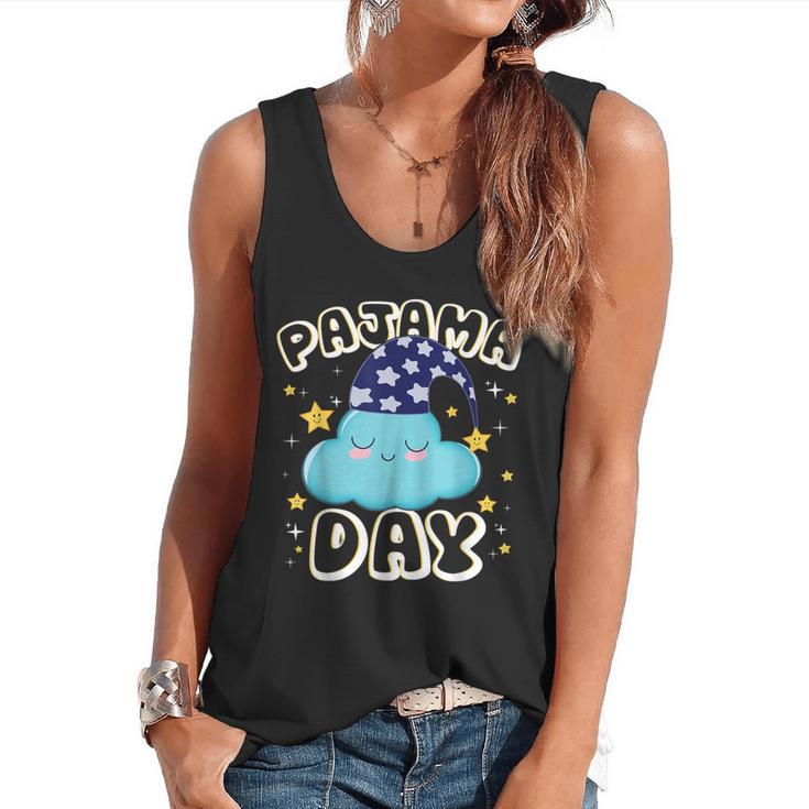 Pajama Day School Spirit Week Fun Cloud Teacher Student Flowy Tank